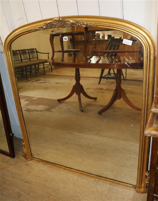 Large overmantel mirror